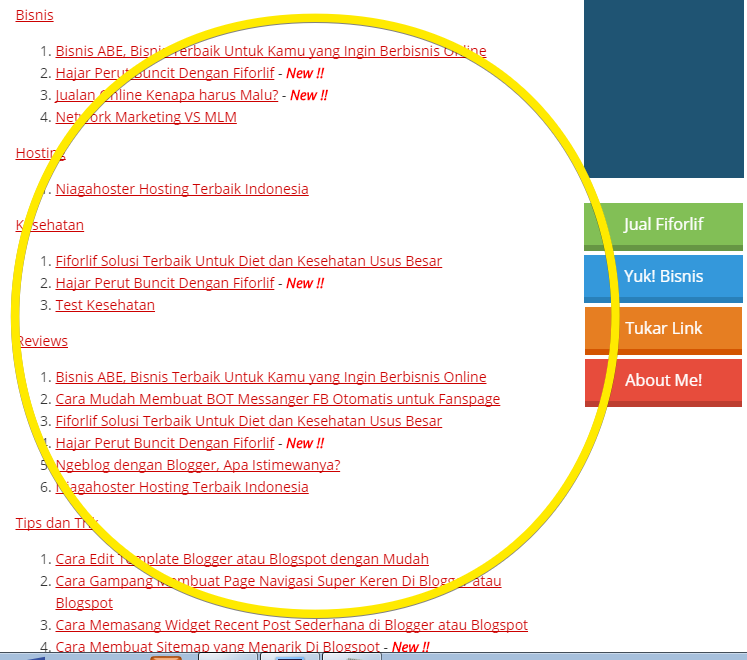 Sitemap menarik di blogspot atau blogger Sitemap menarik di blogspot atau blogger