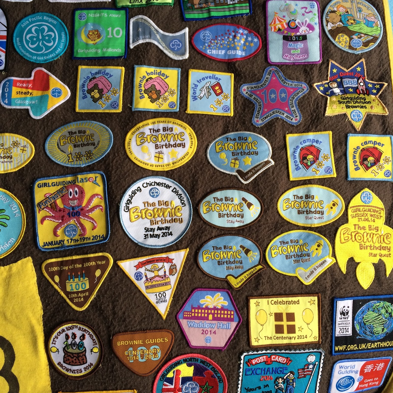 Girlguiding Aspirations Badge Patch Guides Brownies Sew On Camp Blanket 