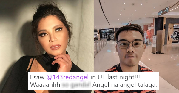 A Netizen Spotted Angel Locsin At The UP Town Center! A Netizen Spotted Angel Locsin At The UP Town Center!