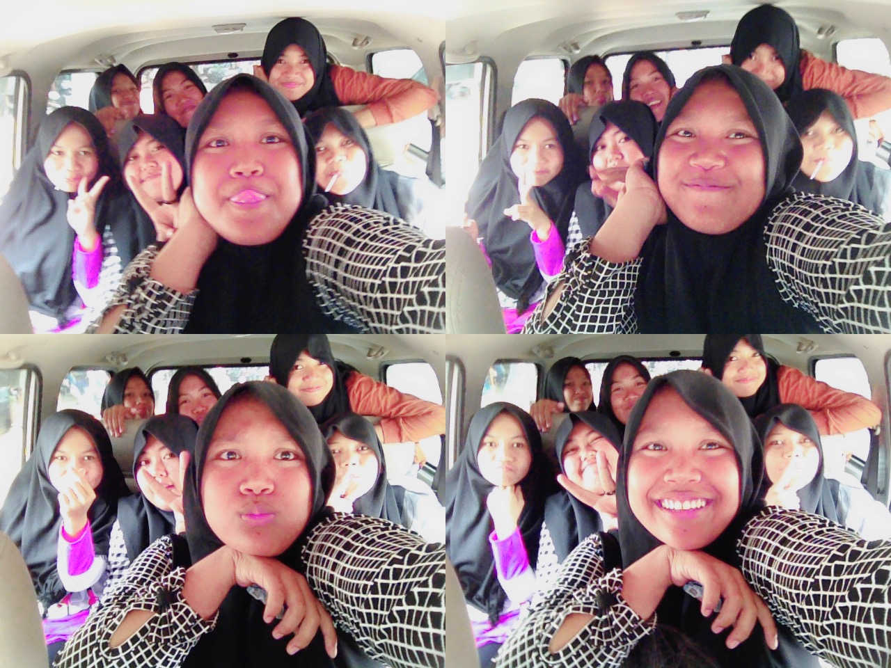 Selfie didalam mobil