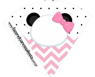 Panda Baby in Pink Chevron: Free Party Printables. Panda Baby in Pink Chevron: Free Party Printables.