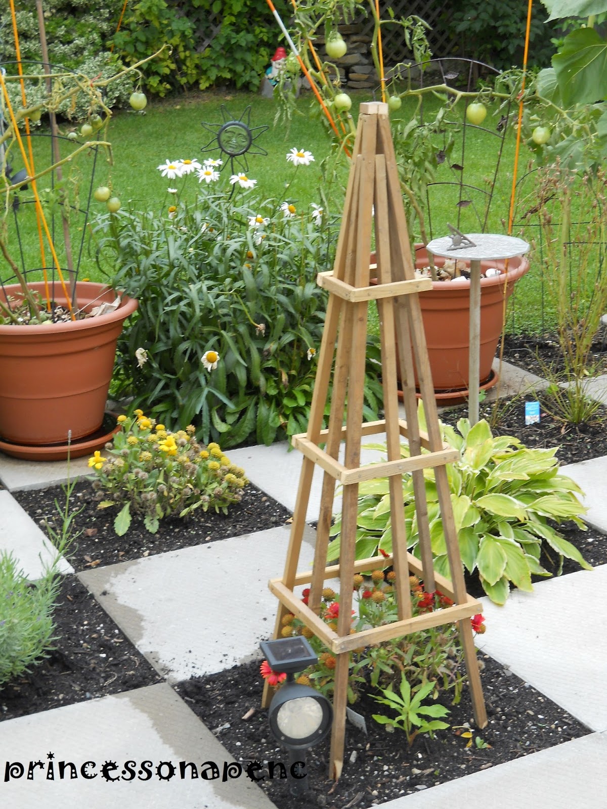Princess on a Pence DIY Pyramid Garden Trellis