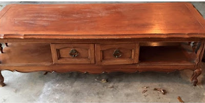 Coffee Table Makeover by Vintage Appeal - Featured On Furniture Flippin' - www.FurnitureFlippin.com
