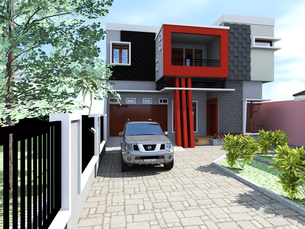 Gambar Denah Rumah Kontemporer Modern 2017 Desain Hunian Type 168