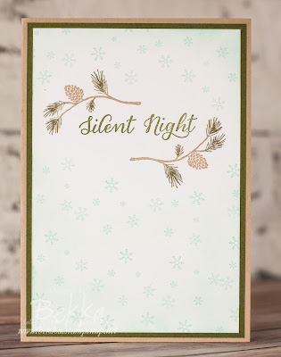 Make in a Moment Monday - Silent Night Wonderland Christmas Card.  Get the details here