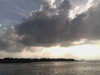 Sky, cloud, river together Sky, cloud, river together