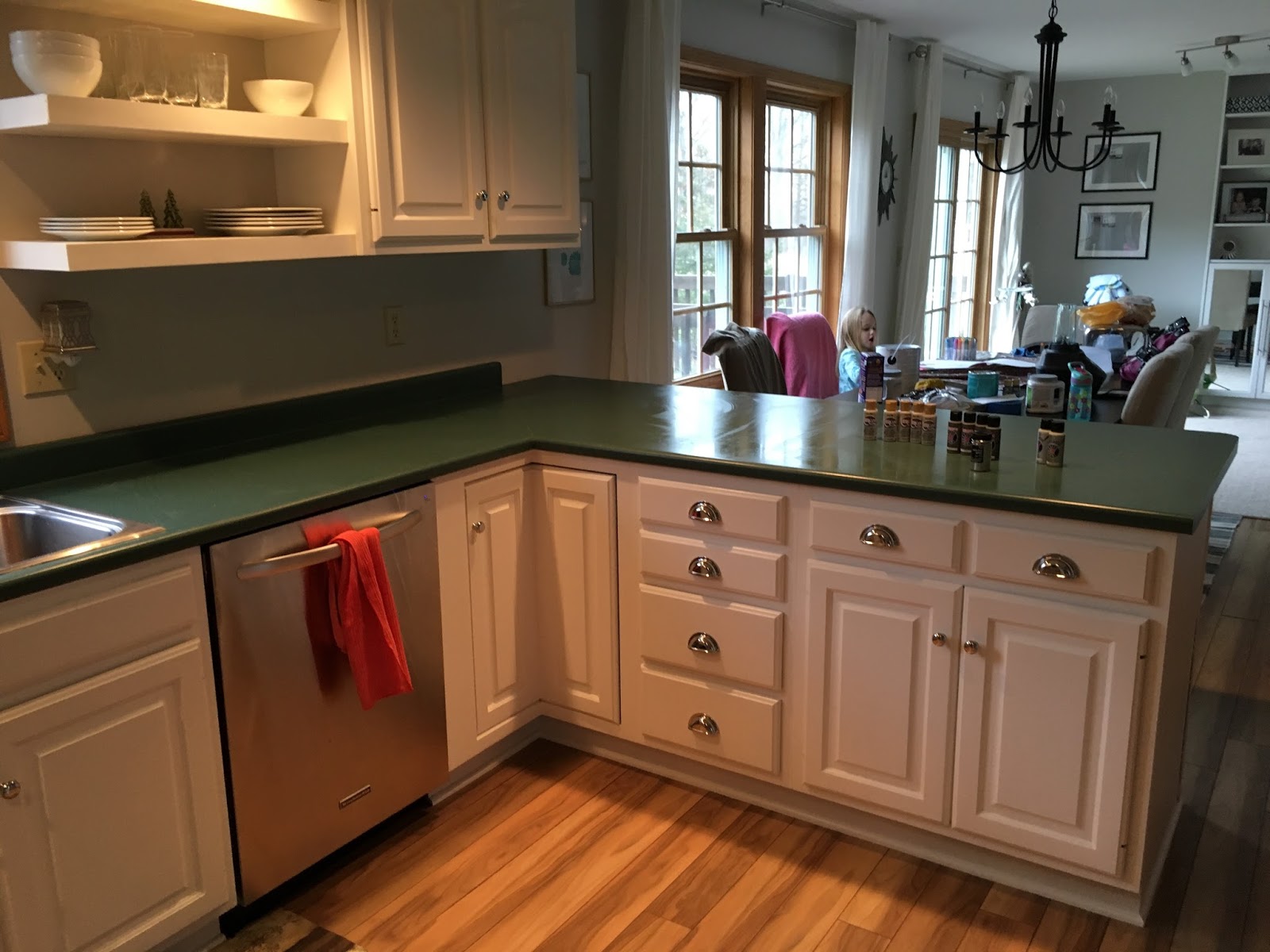 Harmonized Home DIY Painting Laminate Countertops