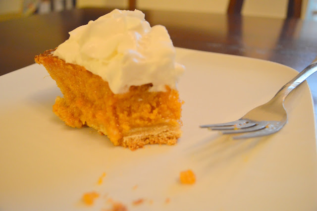 sweetest sweet potato pie with whipped cream