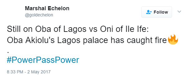 Video: Fire outbreak at Oba of Lagos' palace and Nigerian’s react