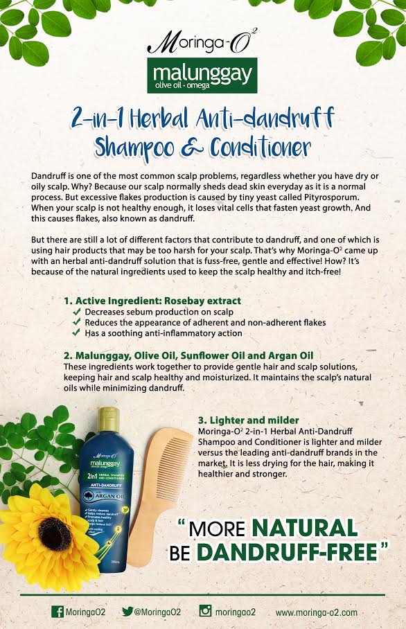 Get Rid of Dandruff Naturally with Moringa02 Anti Dandruff Shampoo and