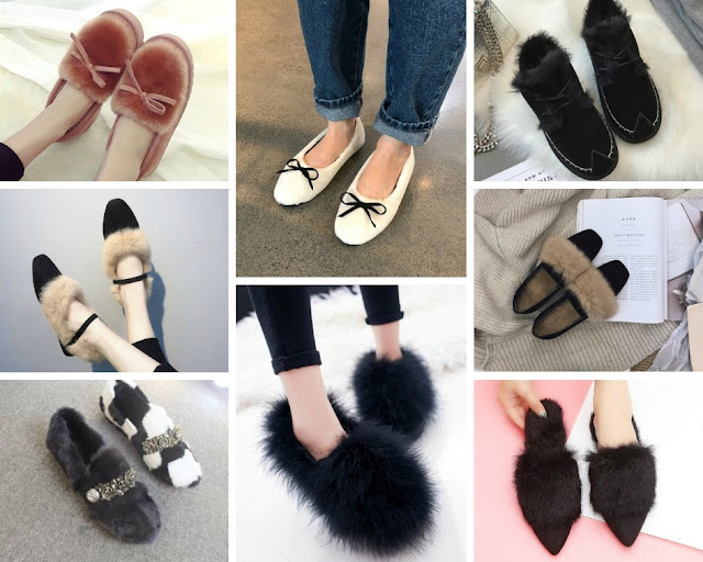 Keep your feet warm and stylish with these Fur Shoes KeEp It In faShioN