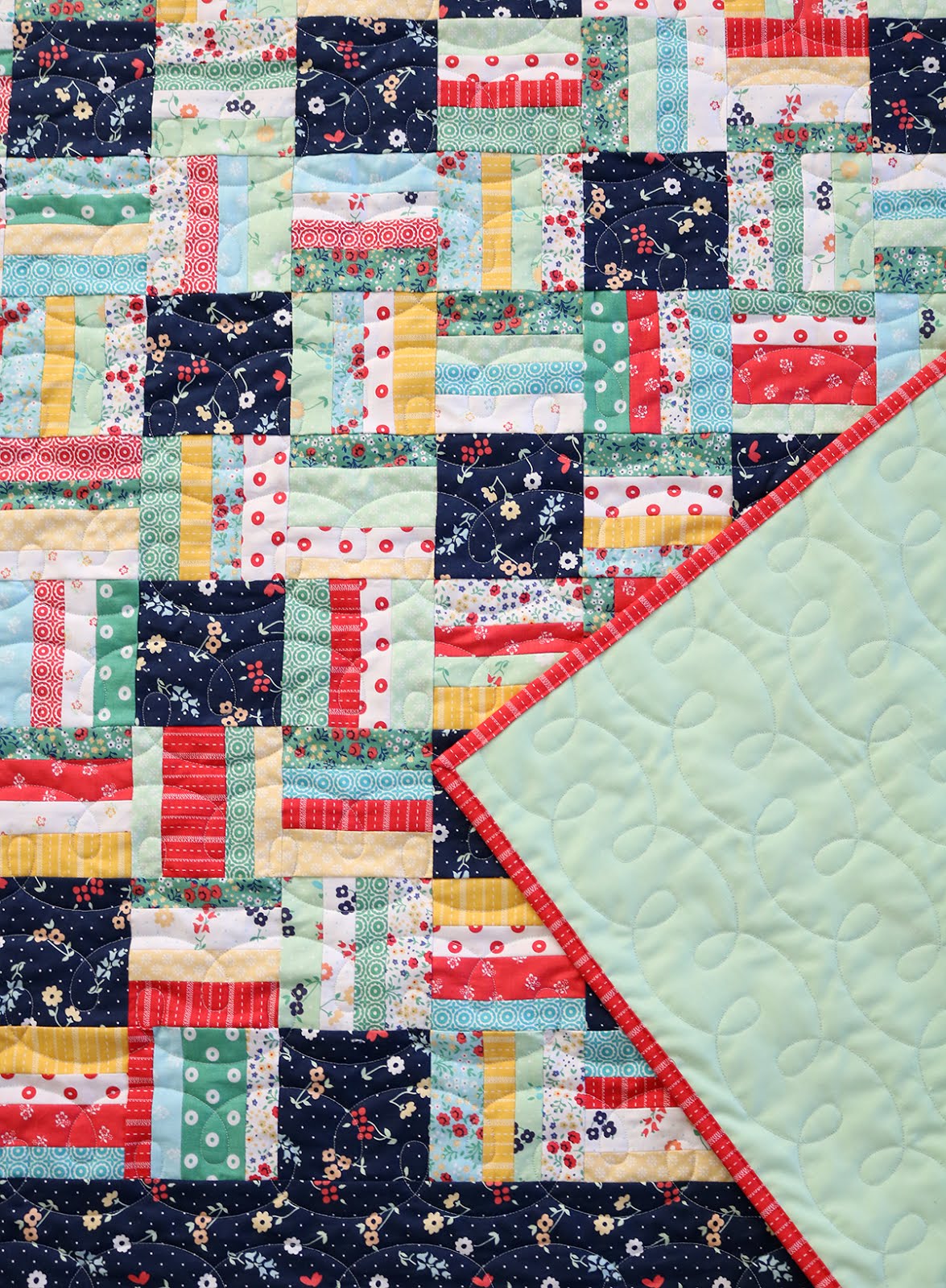 A Bright Corner: Strips and Squares Quilt + Perfectly Pretty Patchwork Book