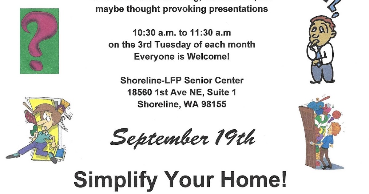 Shoreline Area News: Strategies to simplify your home