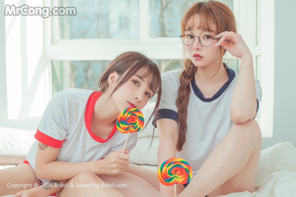 BoLoli 2017-04-07 Vol.042: Models Xia Mei Jiang (夏 美 酱) and Liu You Qi Sevenbaby (柳 侑 绮 Sevenbaby) (51 photos)