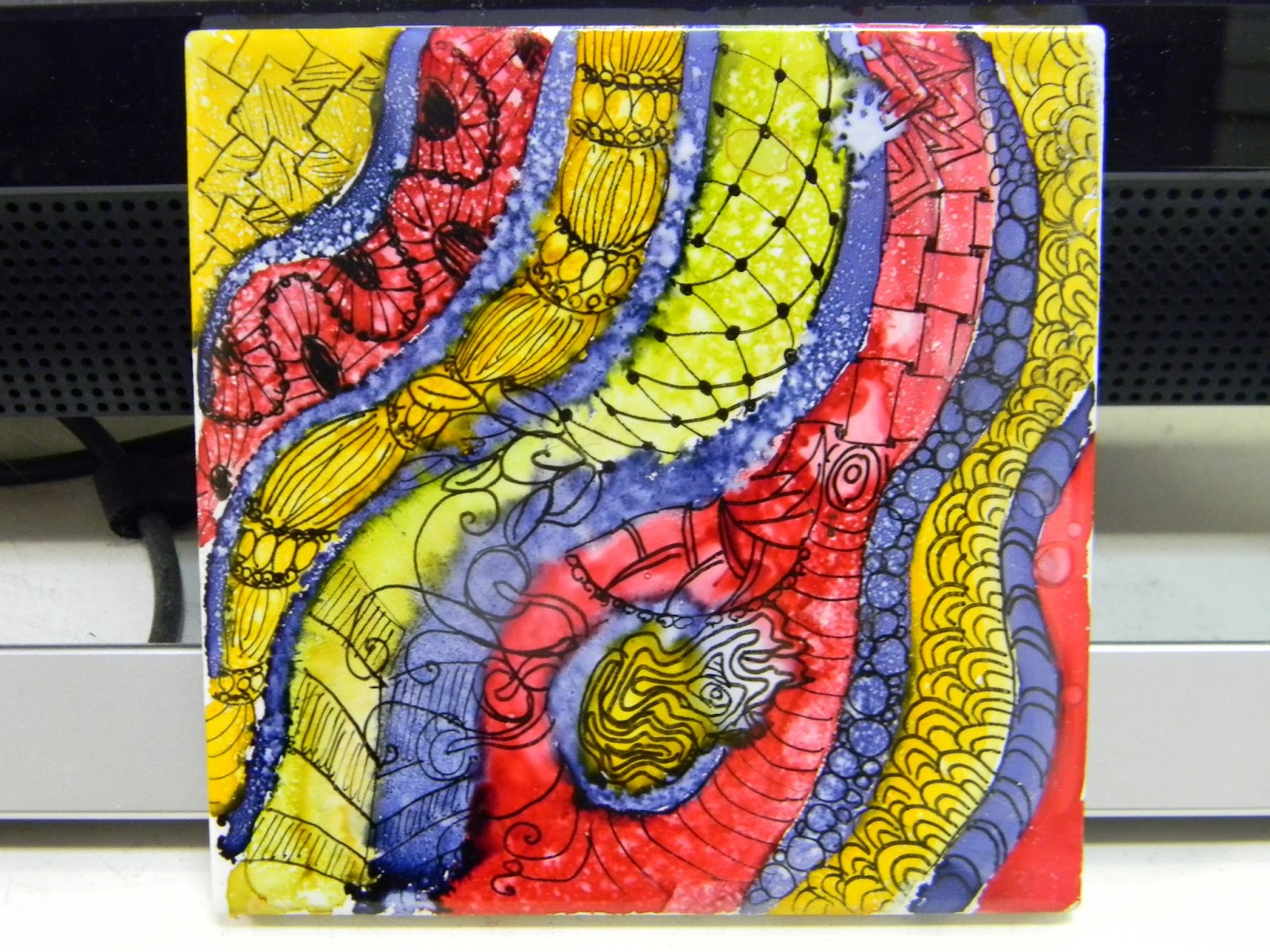 Bear Hands Art Factory Zentangle Craft Ideas 1 Alcohol Inks