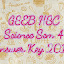 GSEB HSC Science Sem 4 Answer Key 2017 at www.gseb.org