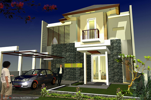 CONTOH RUMAH MODERN TROPIS - Inspirasi Desain Rumah Minimalis Modern