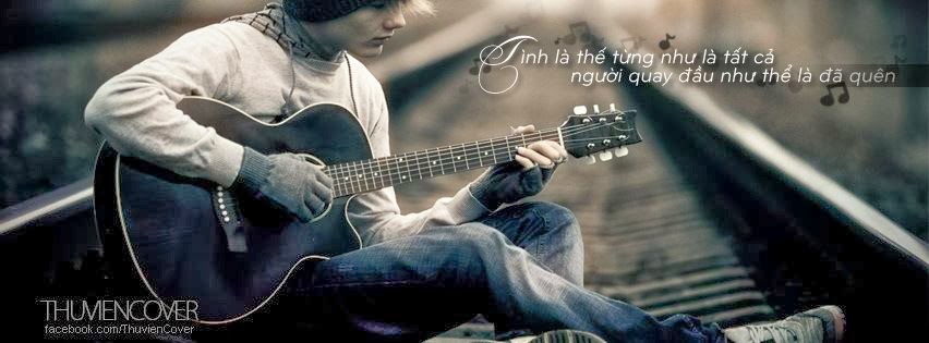 Ảnh bìa người con trai chơi đàn Guitar Ảnh bìa người con trai chơi đàn Guitar