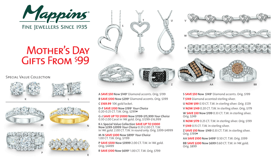 Mappins Jewelry Collection from 99 Canada Ads Online