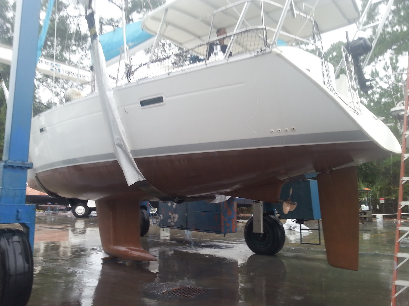 Sailing Luna Sea Project in Pictures Copper Coat Bottom Paint