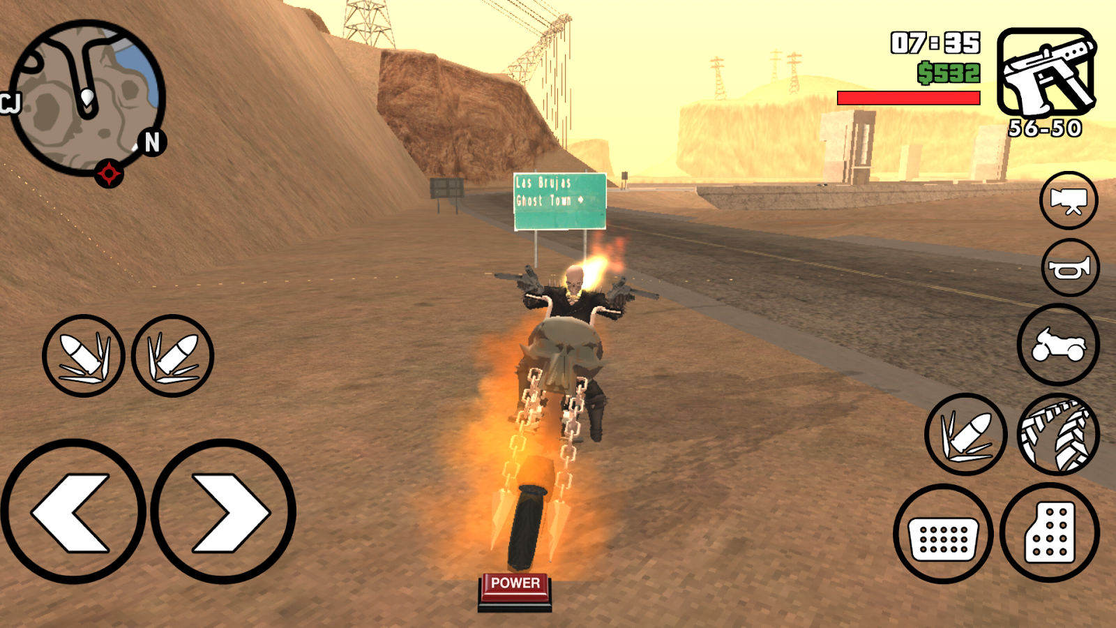 Ghost Rider mod in gta sa Android