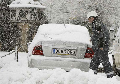 Nieve Foto de una tormenta de nieve