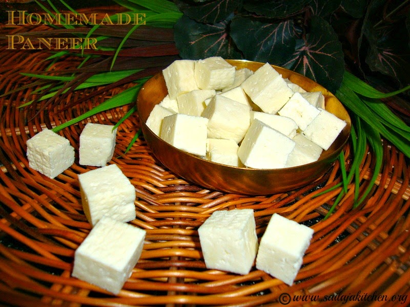 Sailaja Kitchen...A site for all food lovers! How to make Paneer