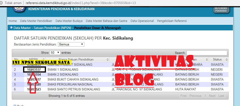 Cara Cek Npsn Online Nomor Pokok Sekolah Nasional