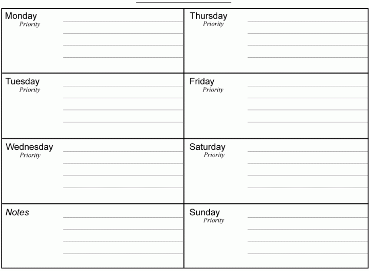 download best weekly planner templates downloadable weekly calendars
