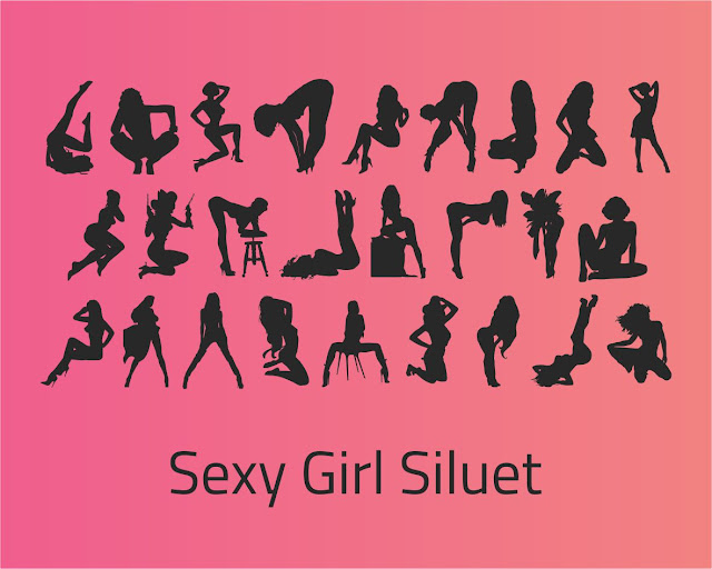 Sexy Girl Siluet Vector Free Download BANG ABU MUSIC
