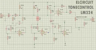Circuit Schematic Diagram Tone Control LM324
