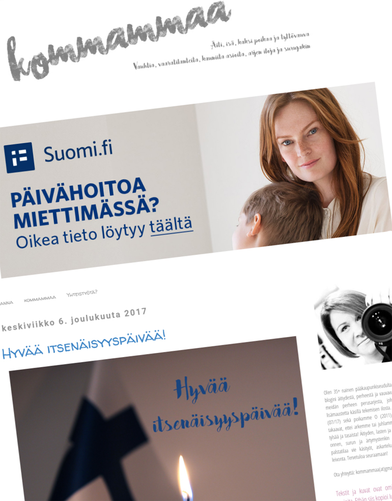 kommammaa kommammaa.fi oma domain uusi osoite