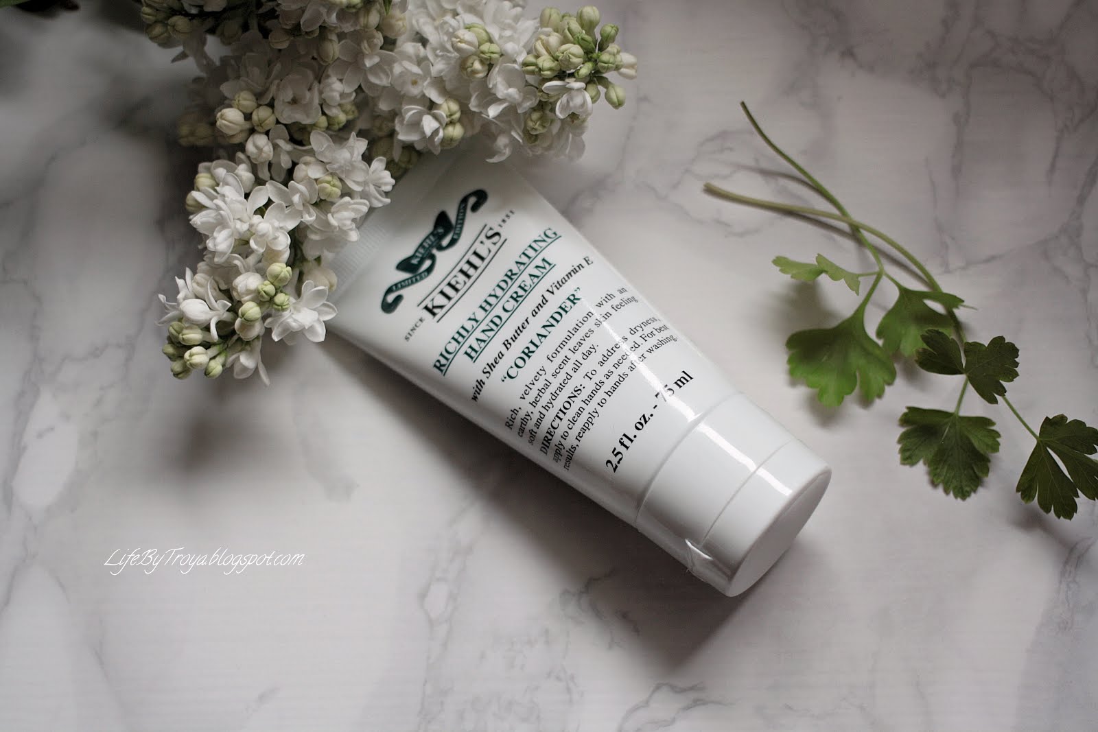 Review Kiehl's Richly Hydrating Hand Cream Coriander Troya's Land