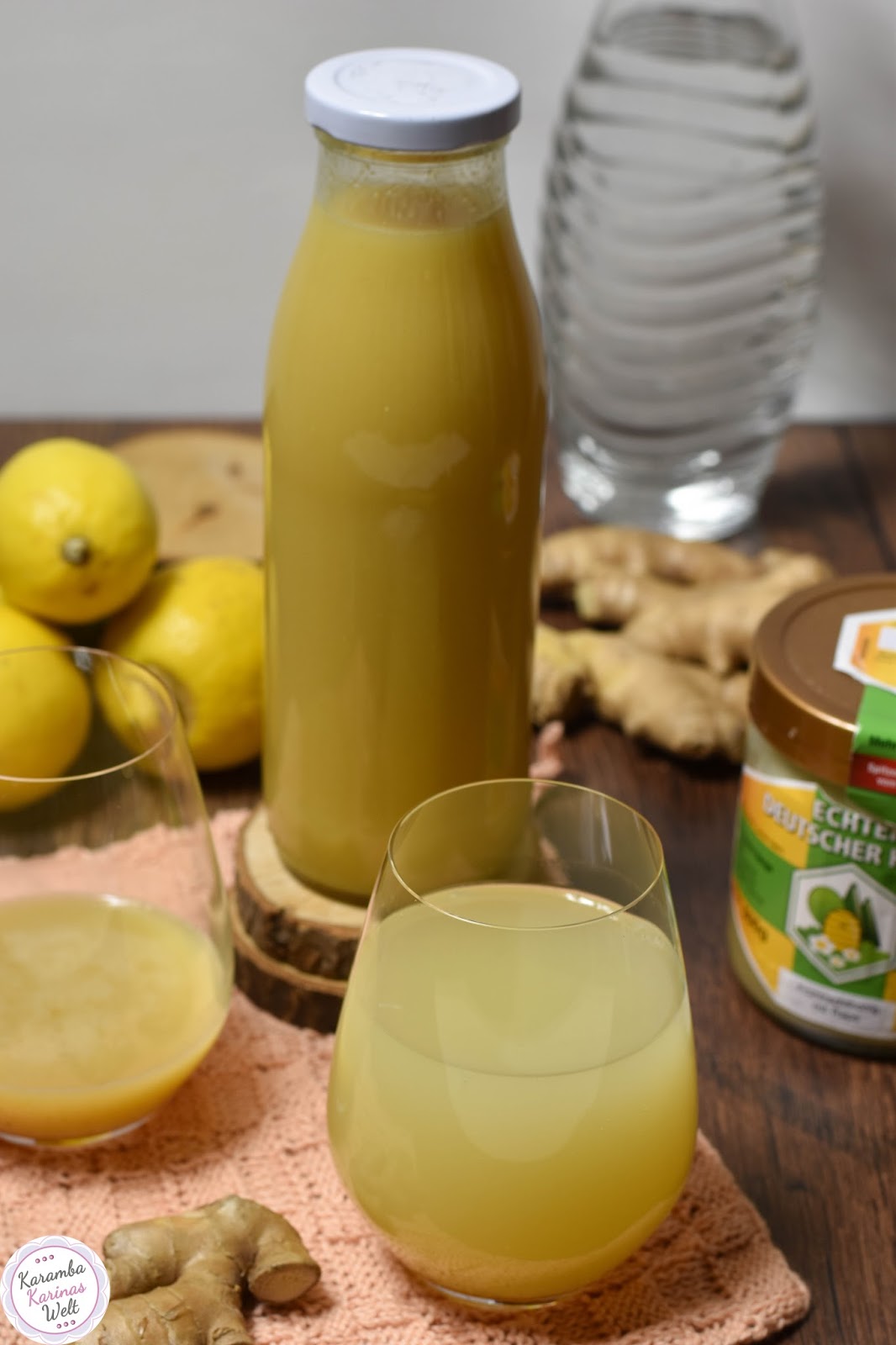 KarambaKarina&amp;#39;s Welt: Zaubertrunk: Ingwer-Zitronen-Sirup mit Honig