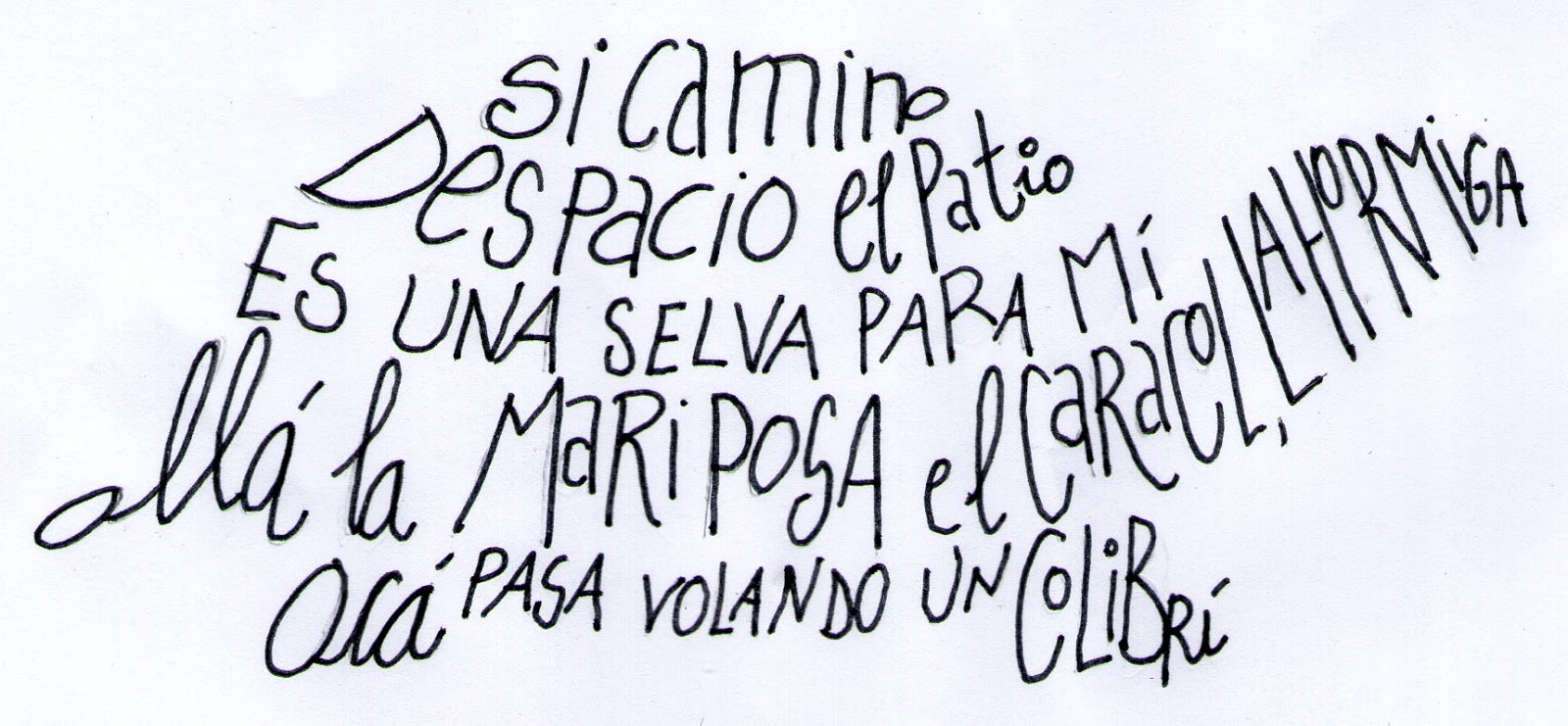 DISFRUTO APRENDIENDO CON MARCO CALIGRAMAS