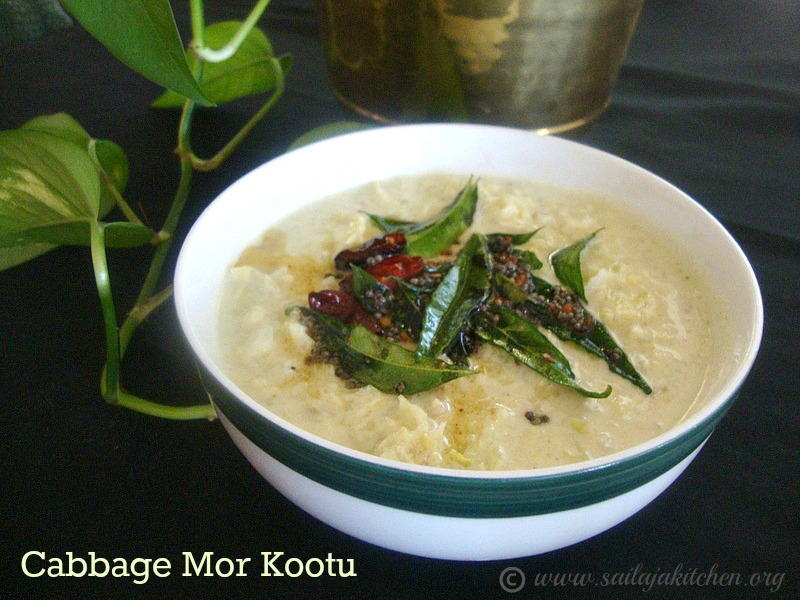 Sailaja Kitchen...A site for all food lovers! Mor Kootu Recipe