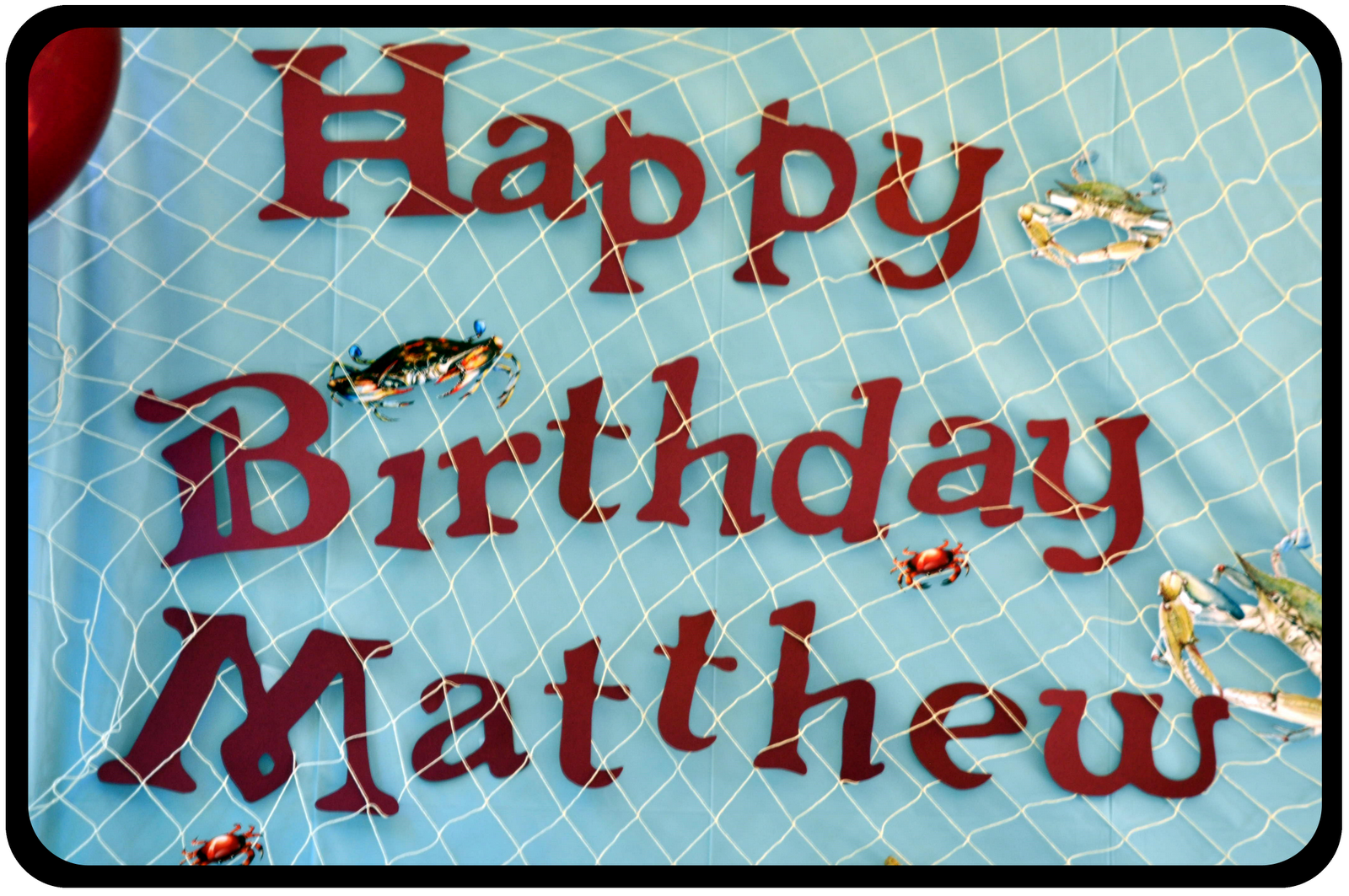 Birthday Happy Matthew Computer Facts Placed Printed Fish.