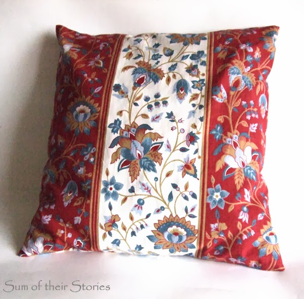 Easy to Sew Cushion Cover just 4 seams! Sum of their Stories