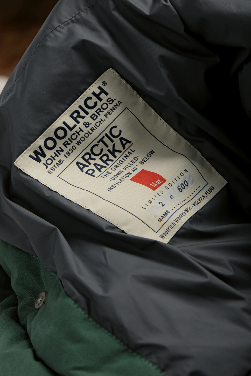 14 oz. berlin blog Limited special edition Woolrich Arctic Parka for