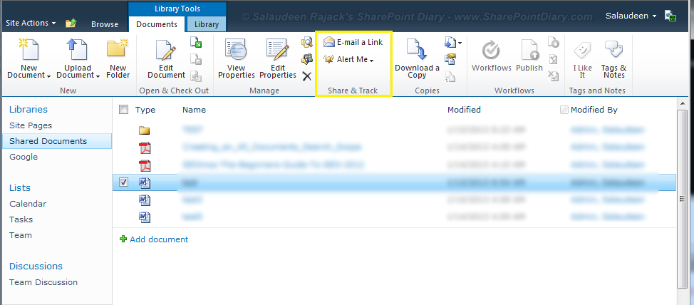 disable alert sharepoint