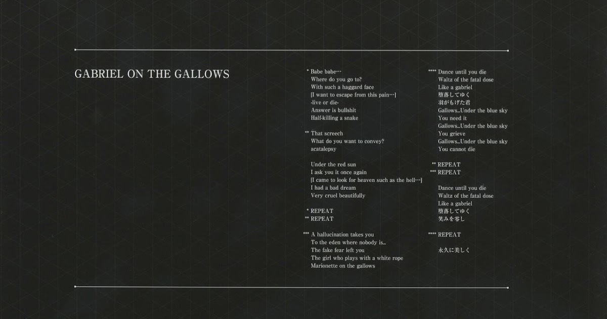 The Gazette Gabriel On The Gallows the gazette gabriel on the gallows
