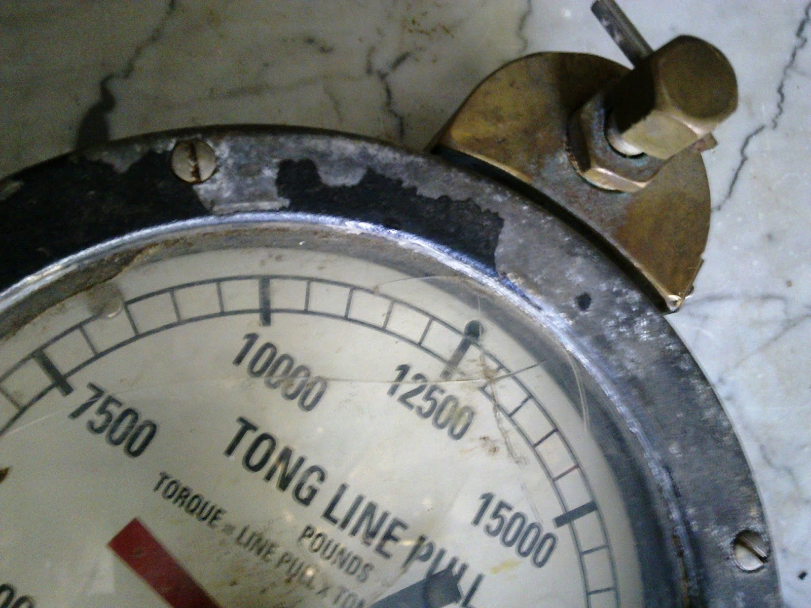 RUST HOUR ANTIQUES N SECONDLIFE Alat Indikator Pengeboran Minyak A.O.I