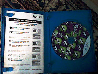 Splatoon Wii U disc jewel case