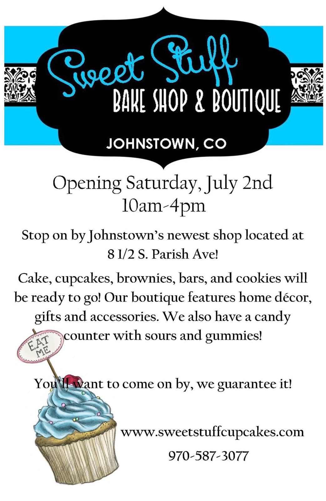 TatiMariArt LLC Sweet Stuff Bakery's Menu Board