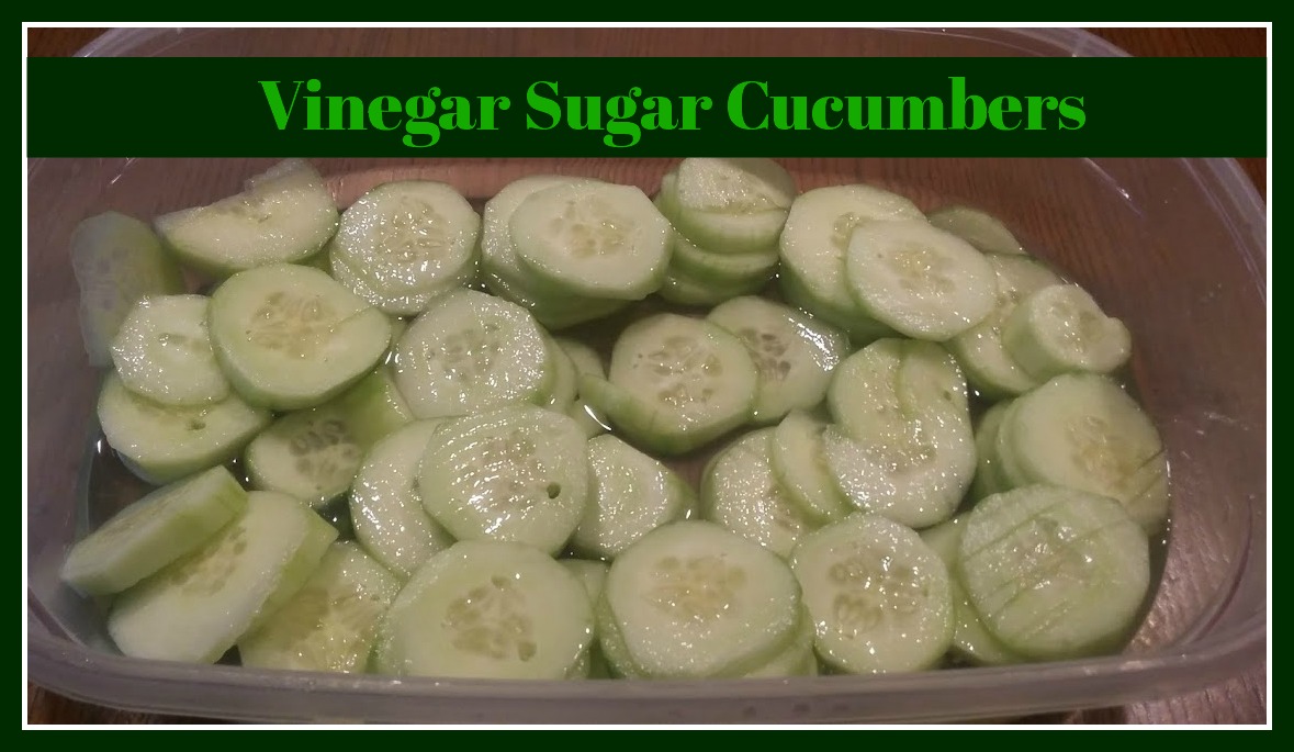 Vinegar & Sugar Cucumbers TJ Homeschooling