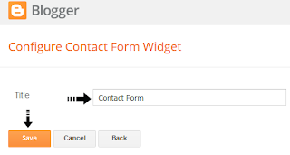 configure contact form