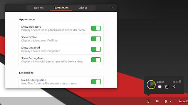 GSConnect Android Gnome Shell integration