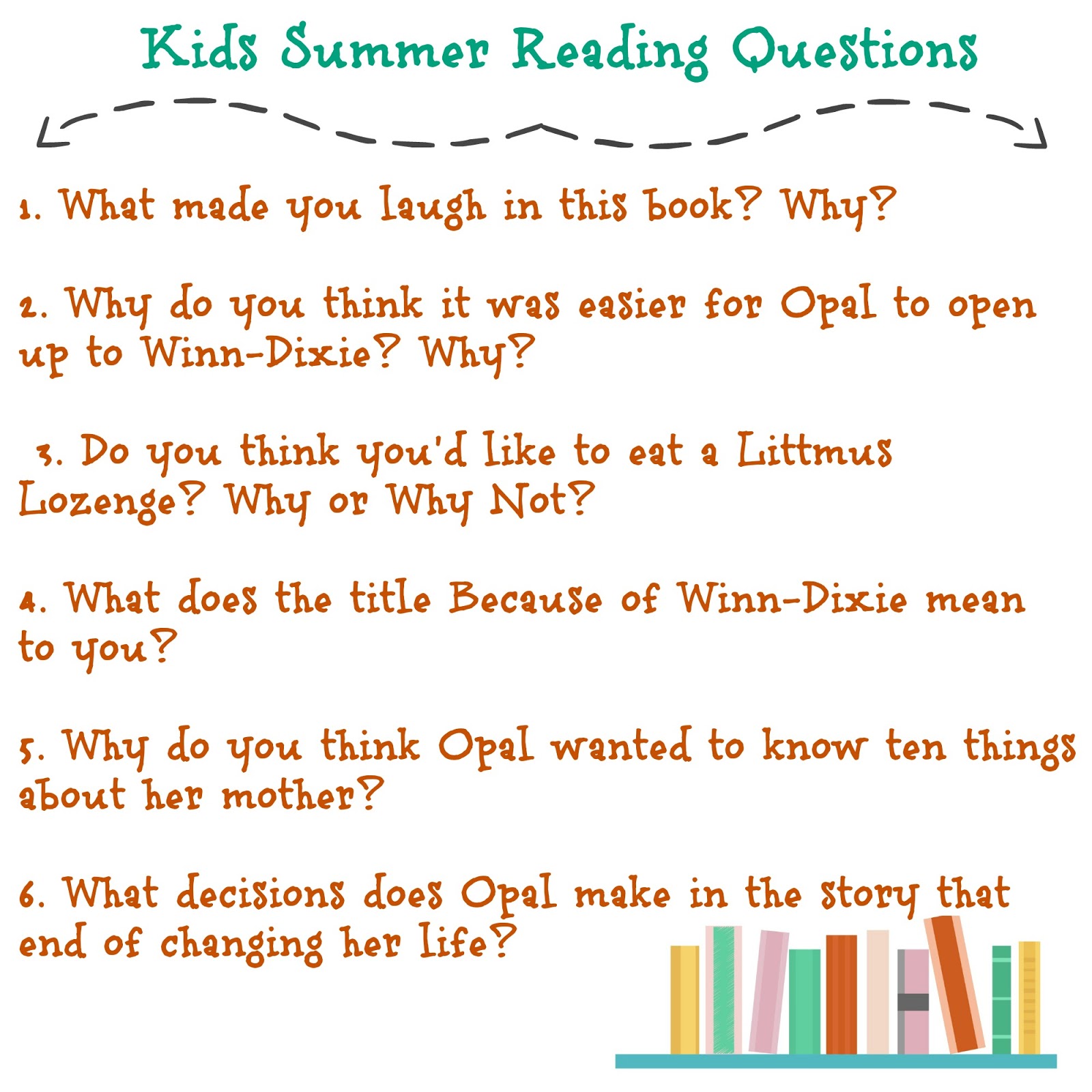 Because of winn dixie worksheets picture