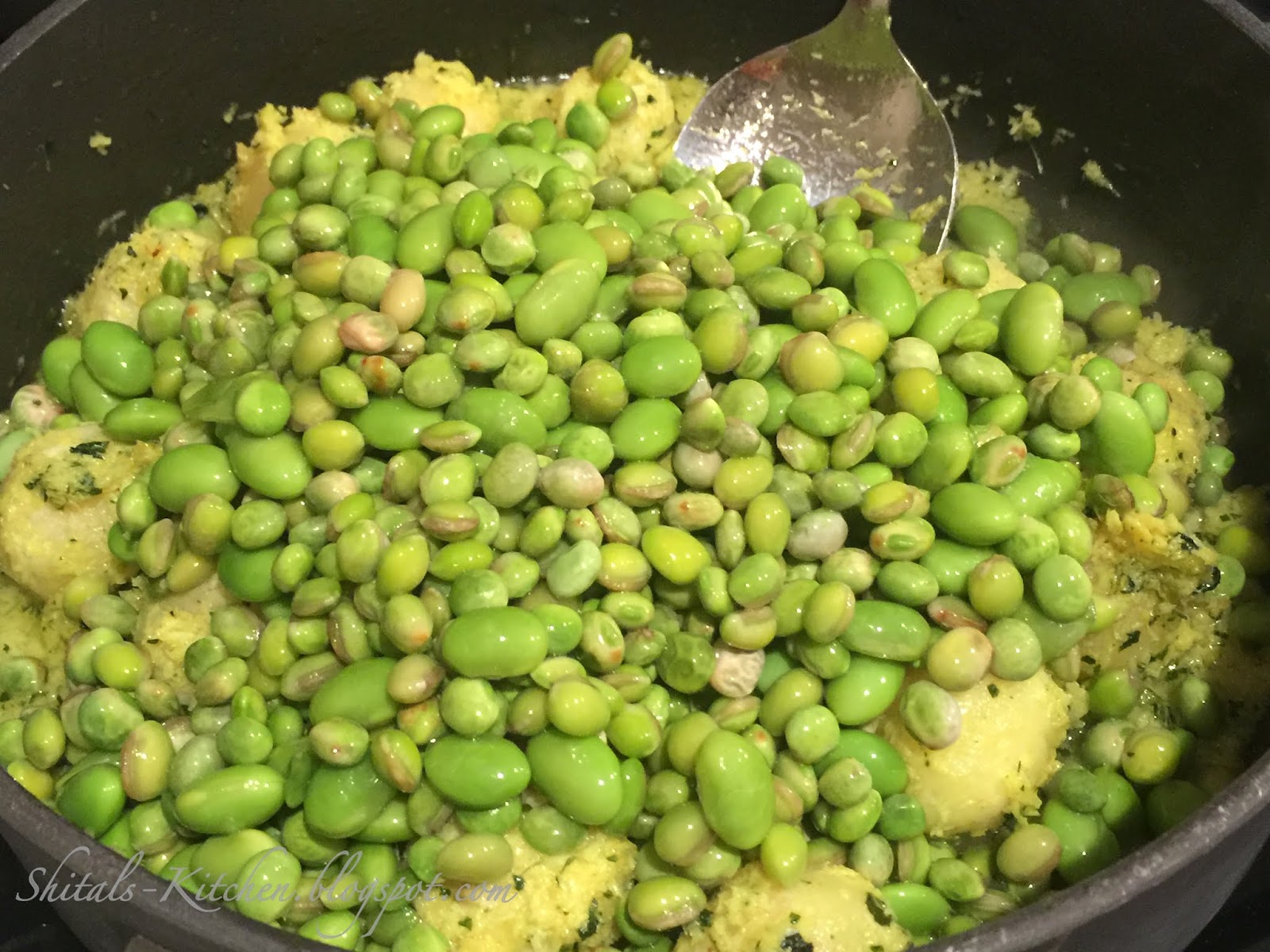 Shital'sKitchen Edamame Undhiyu