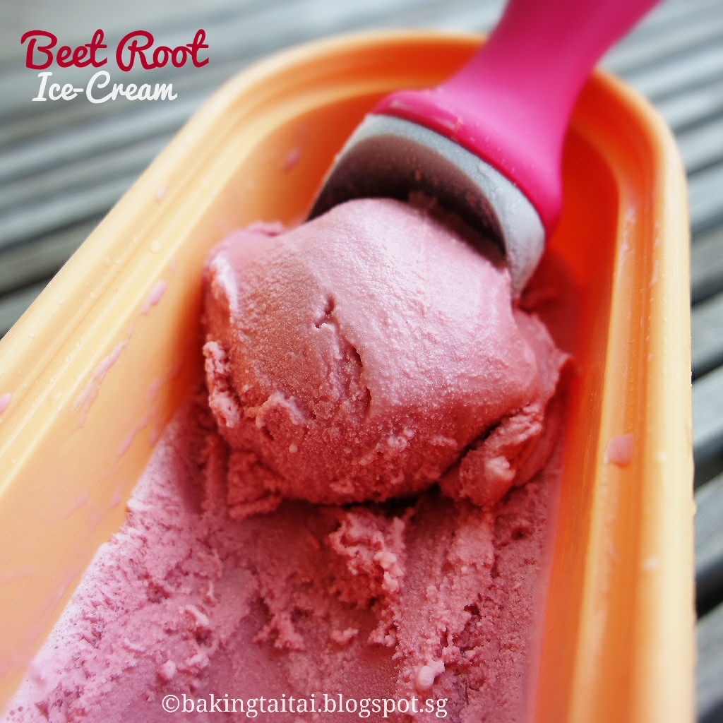 Outsourcing Beet Root IceCream 甜菜根冰淇淋（中英食谱教程）